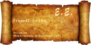 Enyedi Erika névjegykártya