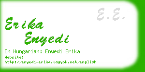 erika enyedi business card